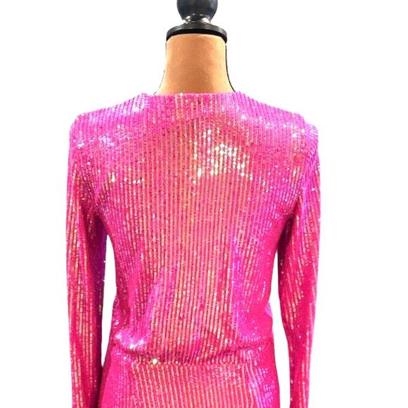 Show Me Your Mumu “Party Hop” Dress in Pink Disco Sequins – NWT Medium - Picture 7 of 10